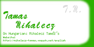 tamas mihalecz business card